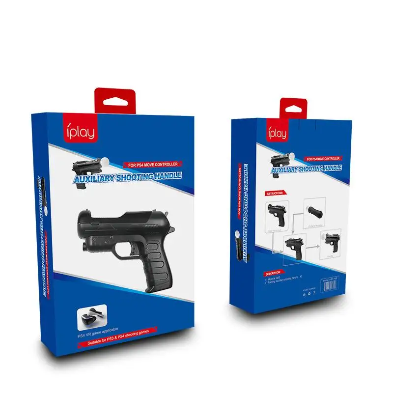 2pcs Light Gun Shooter Pistol for Sony PS4 PS3 PS Move Motion Controller Shooting Game controller handle VR game gun for PS4 (8)