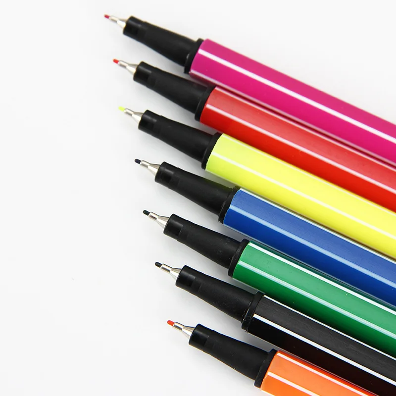 Цветная ручка Fineliner 0 4 мм цветная тонкая для рисования пористые маркеры с мелкими