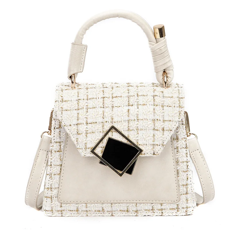 

Messenger Bag Women's Designer Handbag 2019 Fashion New High Quality PU Leather Women Bag Contrast Lady Tote Shoulder handbag