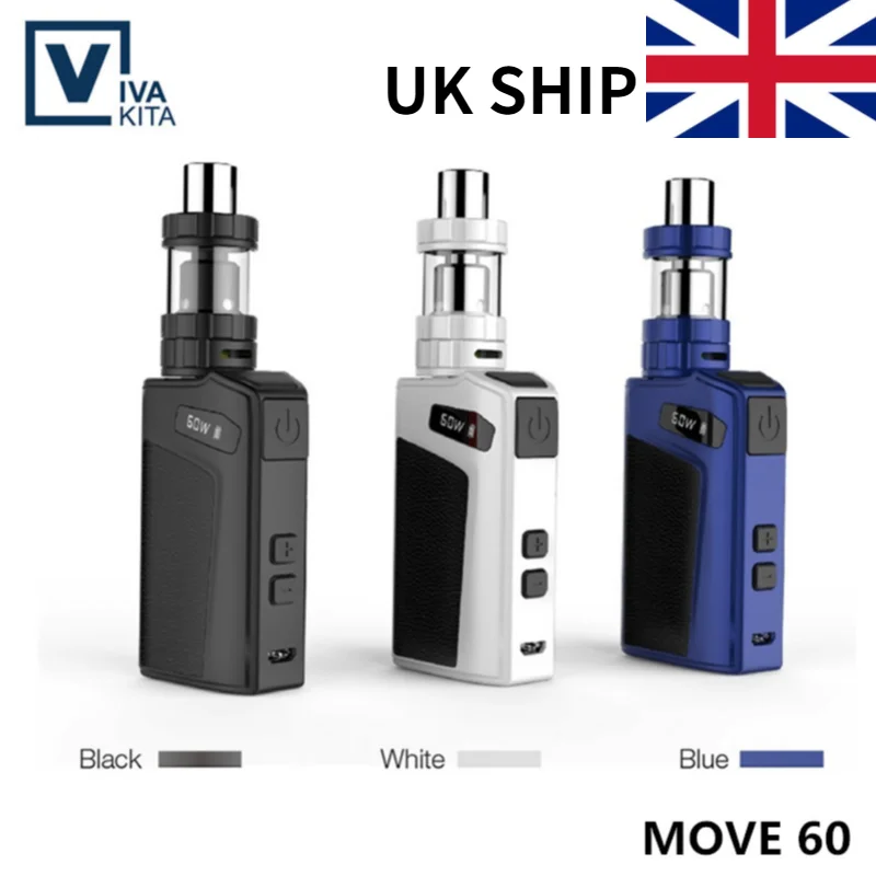 Доставка в Великобритании! Электронная сигарета Vaptio MOVE 60 2100 мАч Вт OLED дисплей 0 69
