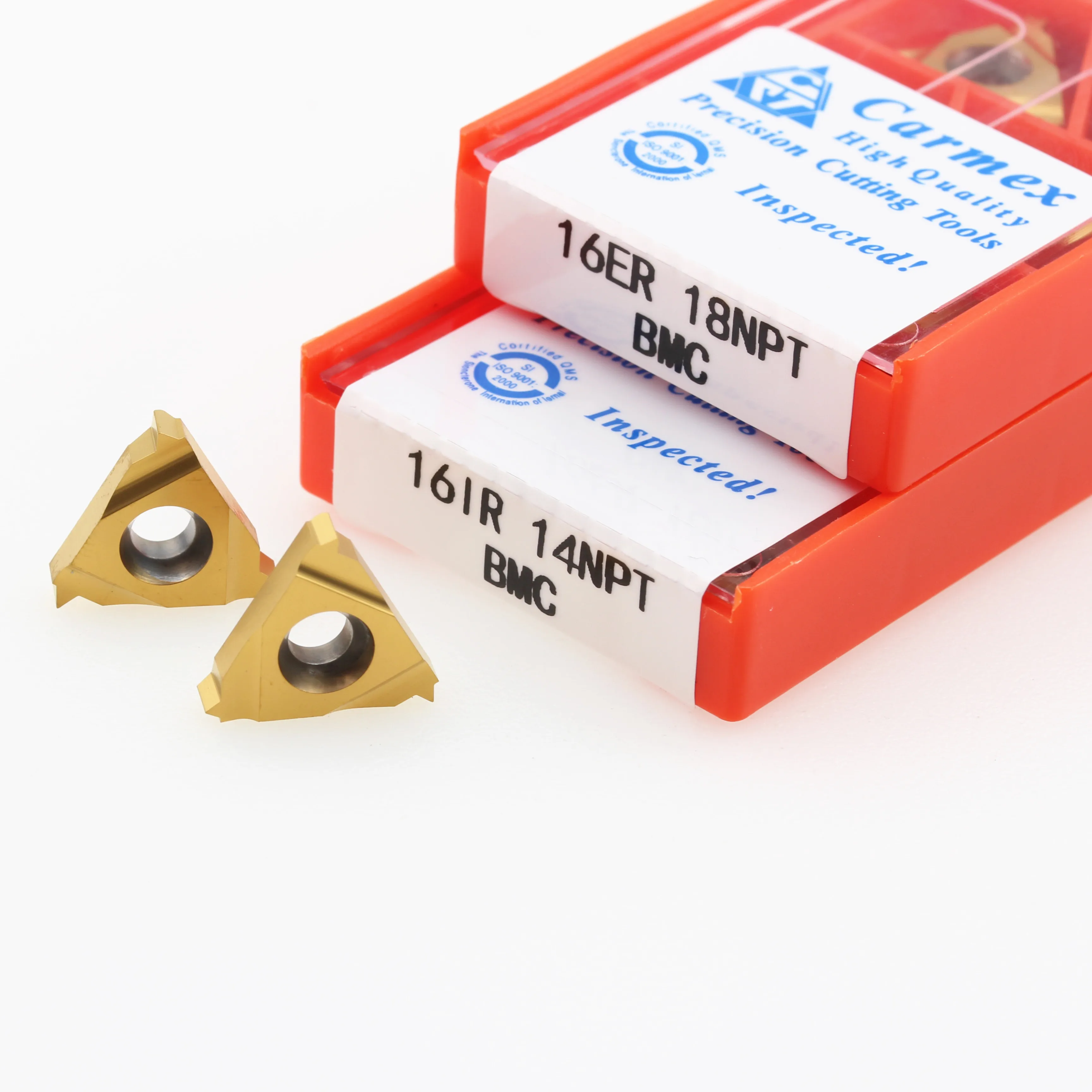 

10 шт. Carmex 16ER 16IR 11.5NPT 14NPT 18NPT 27NPT BMC CNC резьбовые вставки токарный станок Режущий инструмент части резьбовые токарные инструменты