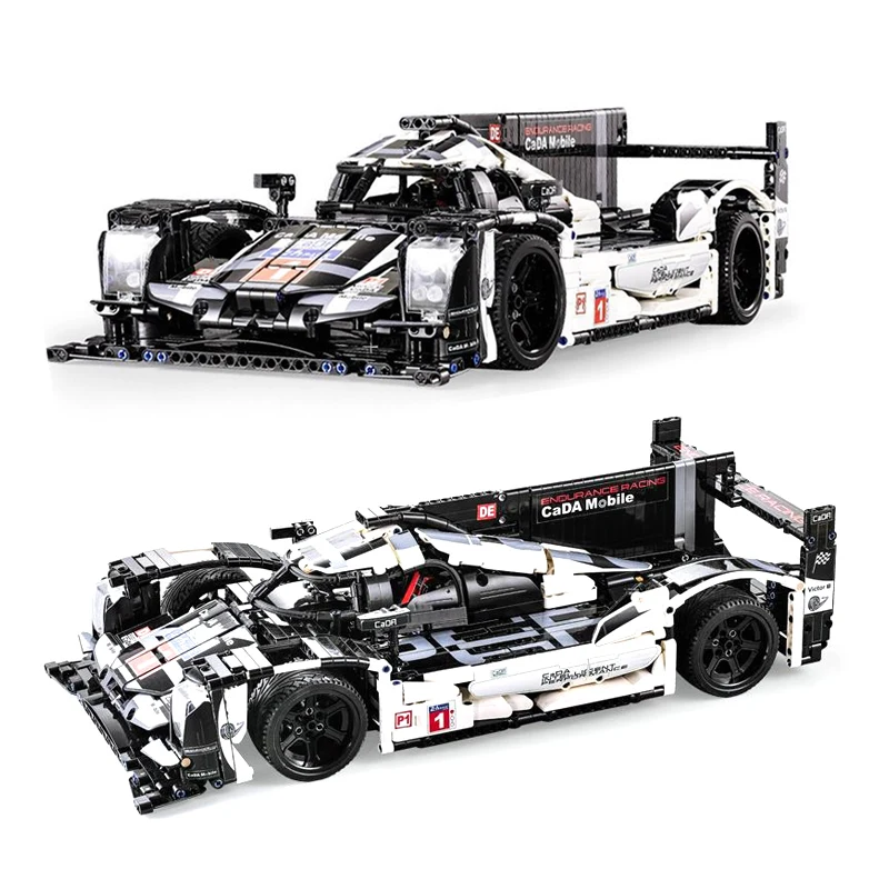 

DIY Cada C61016 Building Blocks Technic Assembled MOC Creator Racing Sports Car Models Kits Blocks Bricks Toys For Children .