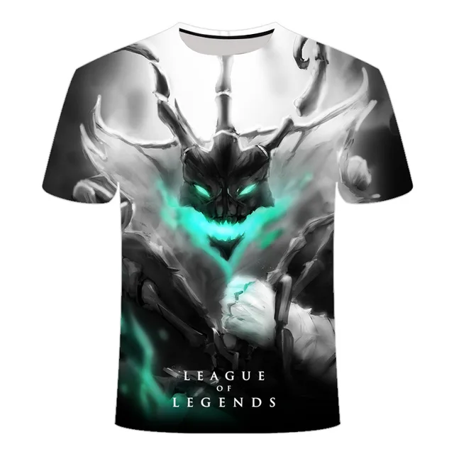 2020 New Dark style 3D League of legends T shirt Yasuo Jarvan IV Twisted Fate E-sports team clothing men's women's LOL t-shirt