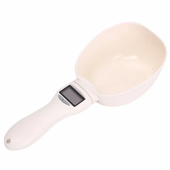 

Pet Food Water Measuring Spoon Cup With Led Display Kitchen Scale Scoop Portable Removable Pet Feeding Supplies