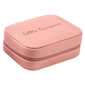 

Portable Jewelry Box Zipper Storage Organizer Jewelry Holder Packaging Display Travel Jewelry Case Gift Boxes