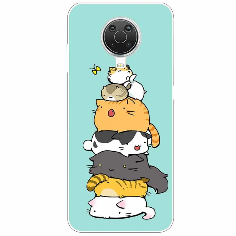 Cat Design Shockproof TPU Silicone Case - Cute Bumper Cover