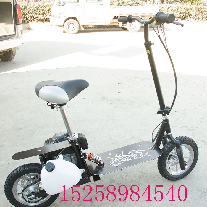 12 "Folding Mini Fuel Scooter Motorcycle Small Two-stroke Gasoline Scooters