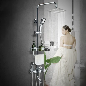 

JIAYUN Bathroom Luxury Rain Mixer Shower System Combo Set