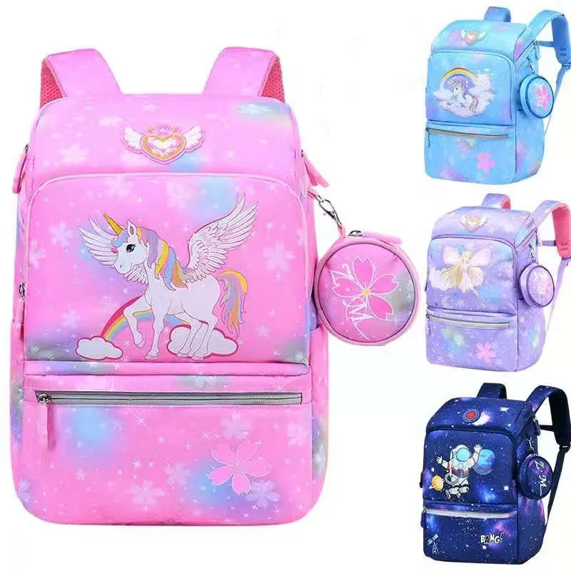 Casual School Bags For Boys Girls Primary Student Shoulder Backpack Large Capacity Super Light Water Proof Kids Gifts Mochila