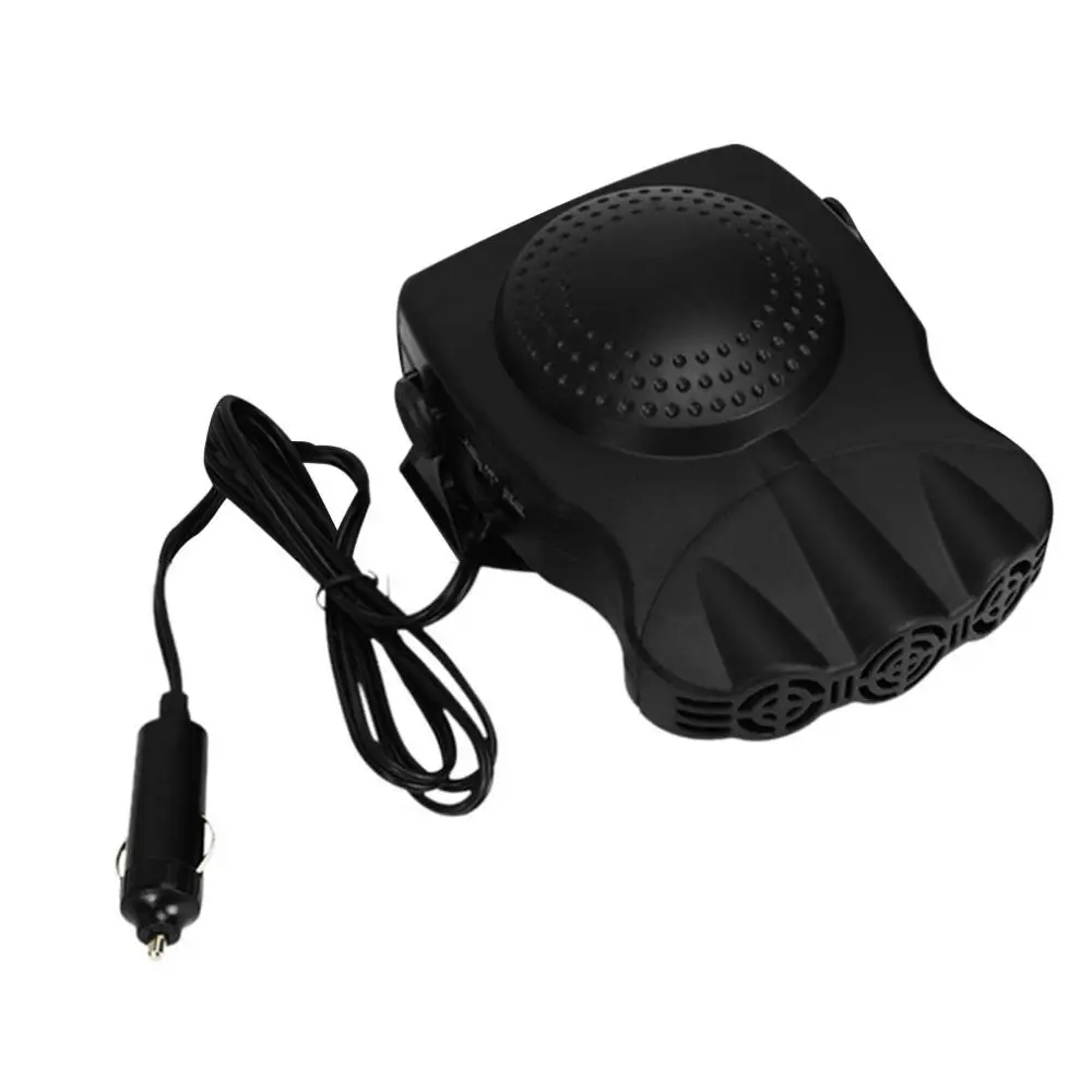 Black Обогревателя автомобиля 12V 24V автомобиль электрический обогреватель ветер нагреватель Авто нагреватель Портативный с поворотной рукояткой воздуха разморозка снега Предотвращение запотевания - Название цвета: Black