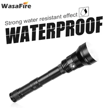 

Super Bright 6800LM 5 Modes Led Diving Torch XHP70 Underwater 80M Scuba Flashlight Waterproof Dive Lanterna for Camping Hunting