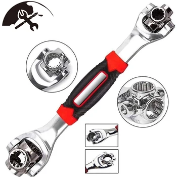 

48 in 1 Multifunctional 360 Degree Revolving Rotate Wrench Socket Stainless Steel Universal Wrench Works