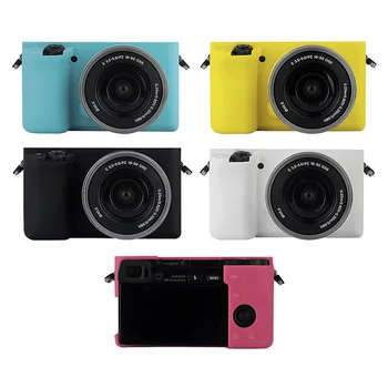 

5 Colors Soft Silicone Rubber Camera Protective Body Case Cover For Sony Alpha A6000 DSLR Camera Case Bags