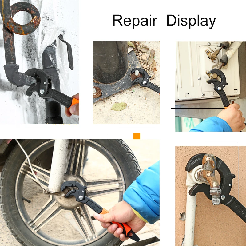 12-35/30-65 мм Универсальный Ключ трубный ключ открытый конец гаечный ключ набор из высокоуглеродистой стали оснастка N Grip ИНСТРУМЕНТ водопроводчик Многофункциональный ручной инструмент