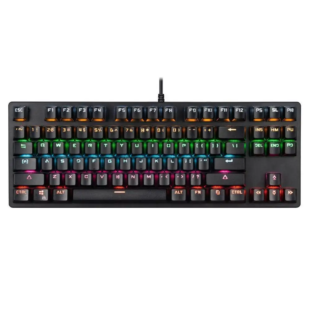 

K70 Wired Colorful LED Light Gaming Mechanical Keyboard for Desktop Computers