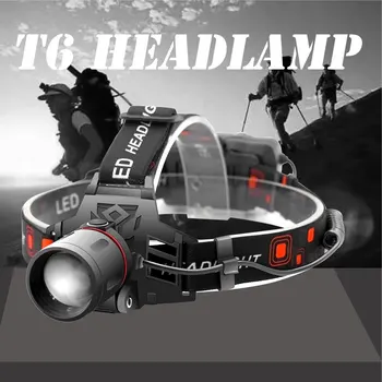 

2019 Newest 1000LM T6 LED Headlight 3-Mode Zoom Headlamp Waterproof Head Torch Camping Hunting Flashlight by 18650 Battery