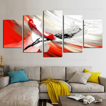 

Abstract Series Splash Ink Hand-Painted Sense Element Living Room Canvas Painting Home Decoration Decorative Painting Five-Piece