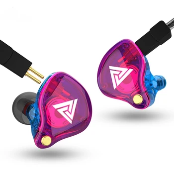 

QKZ Vk4 In-Ear 3.5mm Wired Dynamic Headphones 2 Unit Monitoring Noise Reduction HIFI Headphones for Phones/Computers