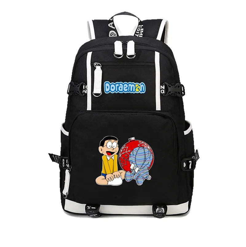 Аниме «Дораэмон» Рюкзак Mochila сумки студенческие школьные рюкзаки Mochila мужские и женские дорожные сумки холщовый рюкзак с принтом - Цвет: 13