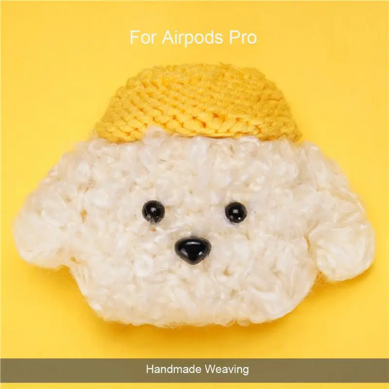 Вязаный плюшевый чехол с плюшевым мишкой для Airpods pro Bluetooth наушники чехол для зарядки защитный чехол s кожа аксессуары чехол для наушников