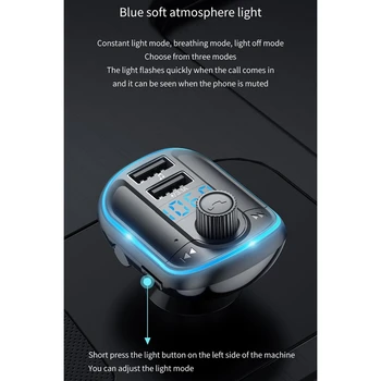 

Car FM Transmitter Wireless Bluetooth MP3 Player Stereo Dual USB U Disk TF Card Reader MP3 Player o Car Charger