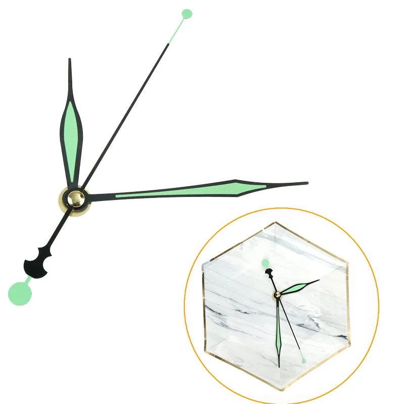 1 Set Green Luminous Silent Quartz Wall Clock Spindle Movement DIY Repair Mechanism Part Mechanism Part DIY Repair Kit 