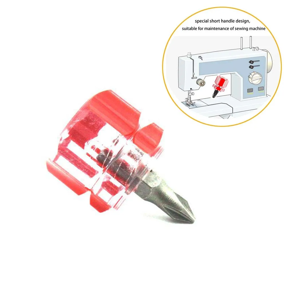 Mini Short Handle Screwdriver Sewing Machine Parts Phillips Screwdriver Tool