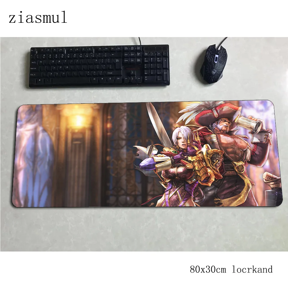 Soulcalibur коврик для мыши геймер массовый узор 800x300x3 мм notbook коврик для мыши игровой коврик для мыши милый компьютер стол коврик для мыши