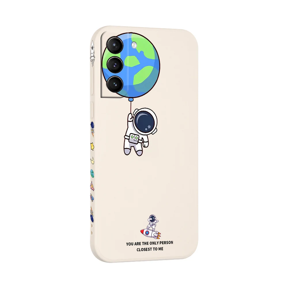 silicone cover with s pen Nhà Du Hành Vũ Trụ Ốp Lưng Silicon Dành Cho Samsung Galaxy Samsung Galaxy S22 S21 Cực S20 Fe Plus A72 A71 A52 A51 A50 A52S A32 A30 a12 A13 A53 A73 A21S Bao samsung silicone case Cases For Samsung