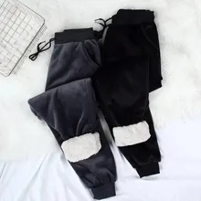 Fdfklak, женские пижамы, брюки, Осень-зима, фланелевые, плотные, пижамы, штаны, одежда для отдыха, свободные, вельветовые, теплые, длинные штаны, женские брюки