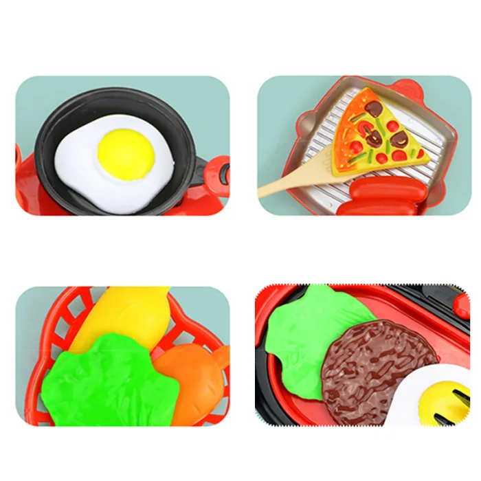 Игровой набор кухонной посуды для детей, кухонный набор для приготовления пищи, игровой домик для малышей, игра FJ88
