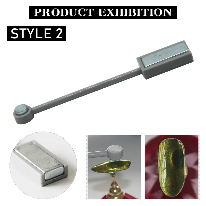 double headed magnet KADITION 5D глаза кошки ногти гель многофункциональные ногти Магнитная Палка Набор звездное небо гель маникюр, Полировка Ногтей магнит ногтей искусство - Цвет: double headed magnet
