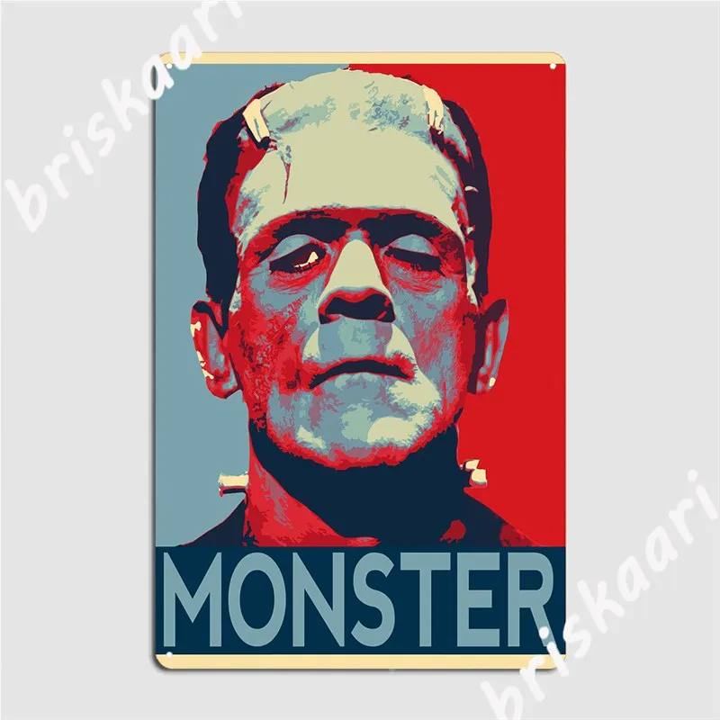 Frankenstein Монстр металлический знак для вечерние таблички кинотеатр гараж Забавный