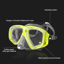 SMACO S300 маска для подводного плавания с широким видом силиконовая юбка три-объектив для съемки панорамы маска для подводного плавания для взрослых