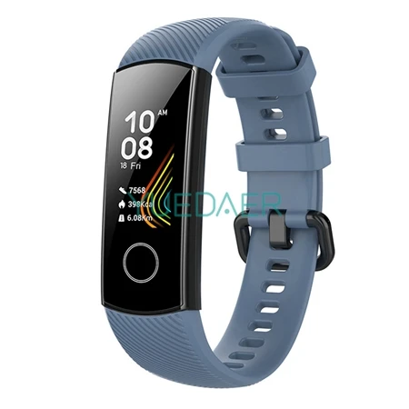 Rock Blue YUEDAER ремешок для Honor Band 5 ремешок на запястье для huawei Honor Band 4 силиконовый браслет Мягкий ТПУ Браслет бандаж 5 бандаж 4 аксессуары - Цвет: Rock Blue