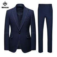 Mirecoo Business Suits Pants Set Solid Button Casual Blazers Jacket Man Suit Slim Fit Wedding Suit For Men 2019 High Quality Mirecoo Business Suits Pants Set Solid Button Casual Blazers Jacket Man Suit Slim Fit Wedding Suit For Men 2019 High Quality