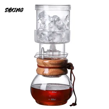 

Iced Coffee Maker Glass Ice Drip Coffee Pot Percolator Set V60 Dripper Glass Filters Cold Brew Espresso Machine 400ml
