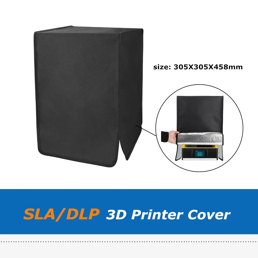 SLA DLP Machine 305*305*458mm Fireproof  PVC Enclosure Protection Cover Tent For 8.9inch Elegoo Saturn 3D Printer Parts