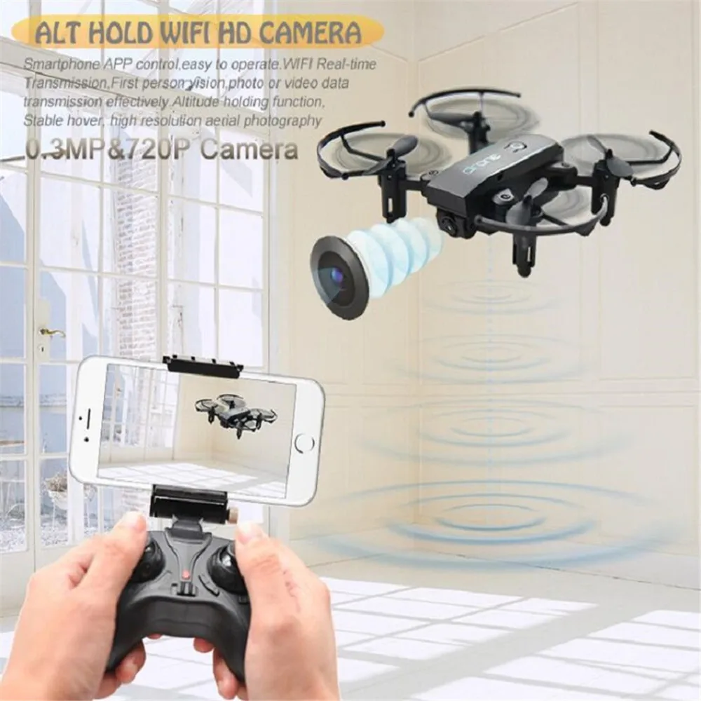 IN1601 Квадрокоптер, мини с камерой Wi-Fi FPV Складная Высота удержания RC Самолеты дистанционного управления игрушки 2MP/0.3MP/без камеры 2,4 ГГц