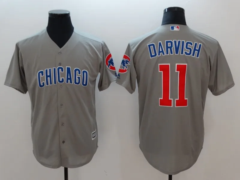 Chicago men Javier Baez 9 Anthony Rizzo 44 Kris Bryant 17 Willson Contreras 40 Yu Darvish 11 игрок Джерси - Цвет: AS photo