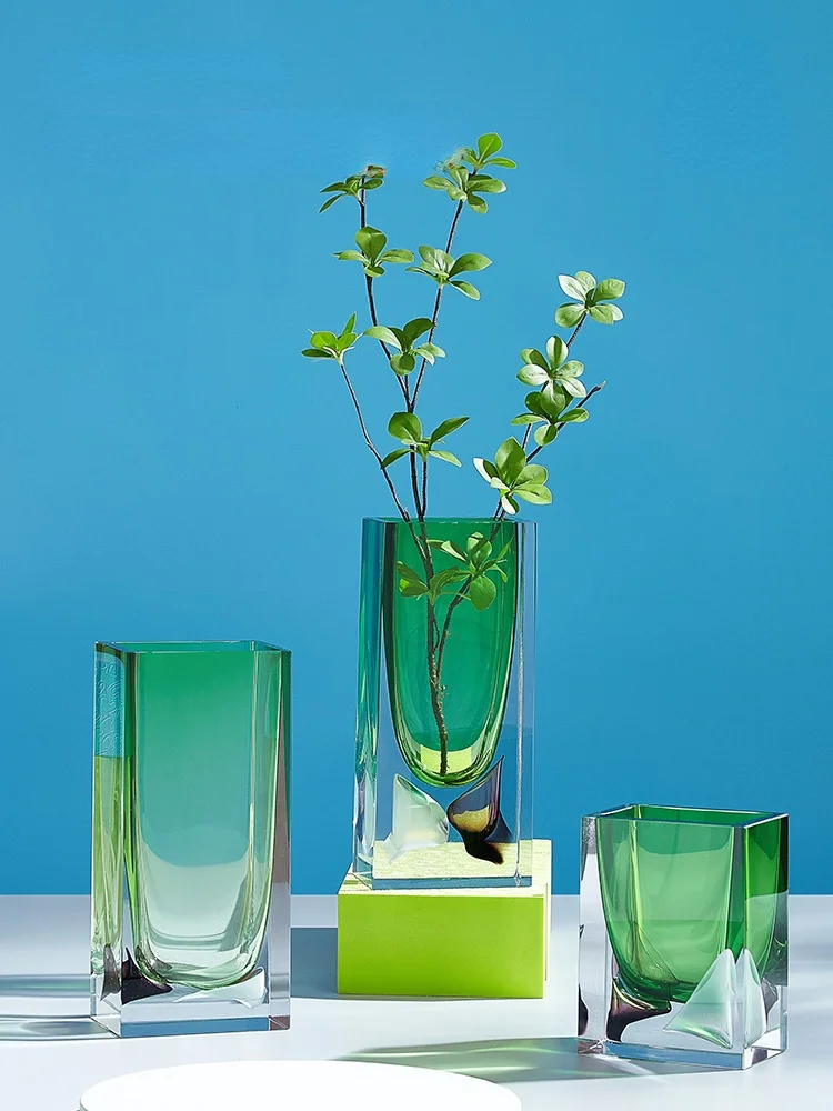 

GY Hyundai простая стеклянная ваза мягкое украшение для ресторана настольное украшение для коридора винный шкаф цветочный контейнер