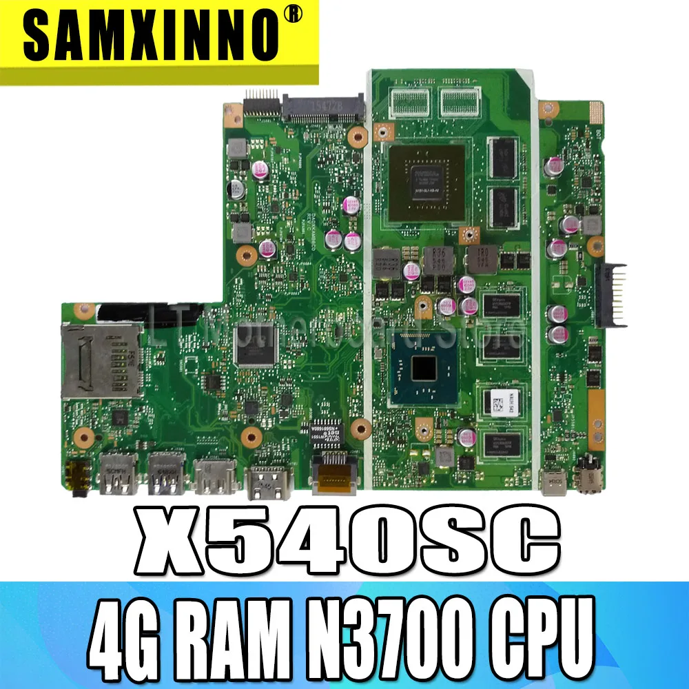 X540SC материнская плата 4G RAM N3700 для For Asus X540S X540 ноутбука тест на материнскую плату