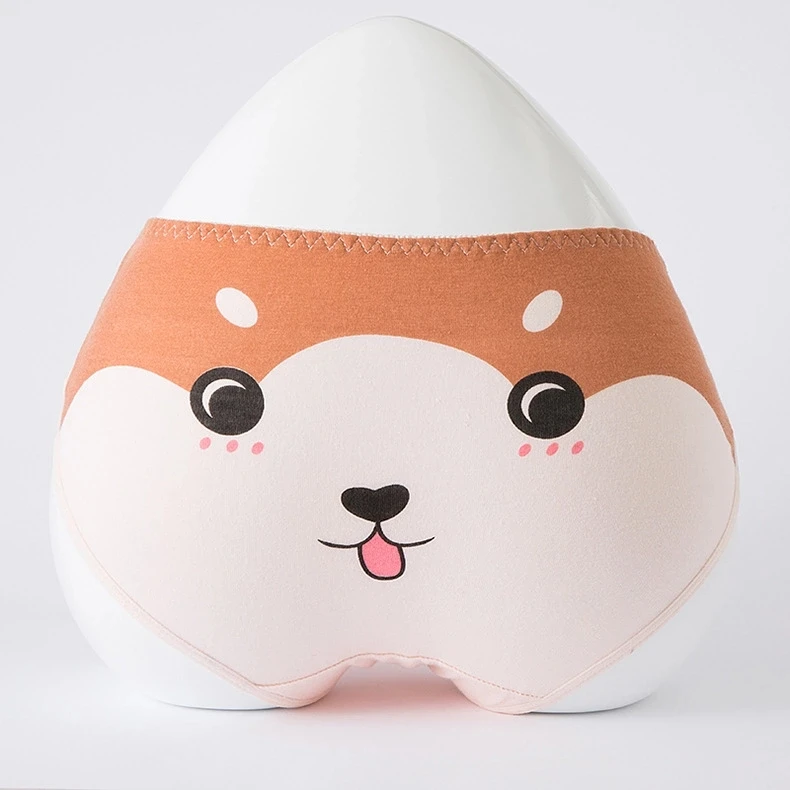 Милое нижнее белье с рисунком кота из мультфильма для женщин, бесшовные хлопковые мягкие воздухопроницаемые трусики для девочек, физиологические трусы, нижнее белье, горячее предложение, новинка