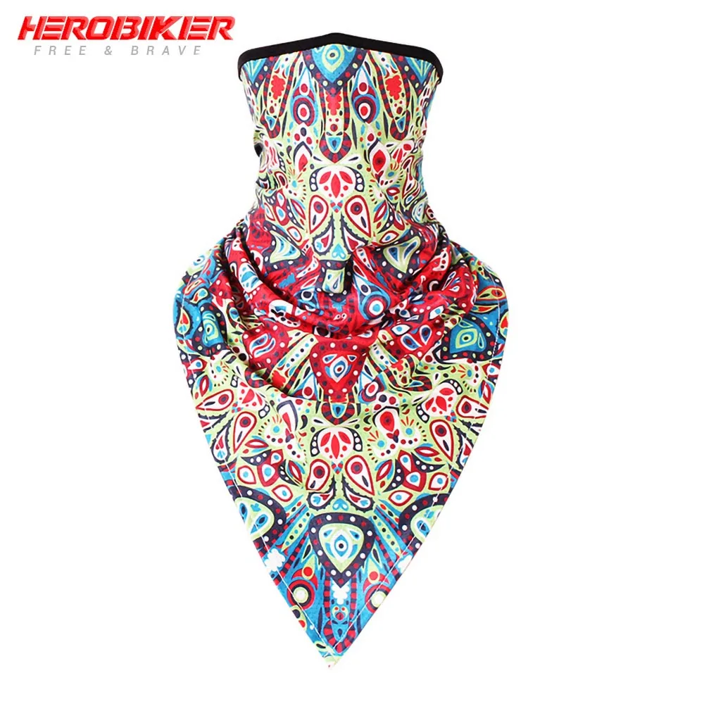 color18 HEROBIKER, Балаклава, мотоциклетная маска для лица, дышащая мотоциклетная маска, мотоциклетная многофункциональная мотоциклетная полумаска, быстросохнущая мотоциклетная маска - Цвет: color18