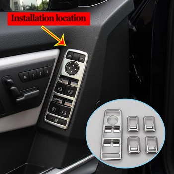 

Car StickerWindow Lift Button Cover Switch Frame Trim For Mercedes Benz W204 A B C E GLA CLA GLK GLE class W176 W212 8 W166 etc