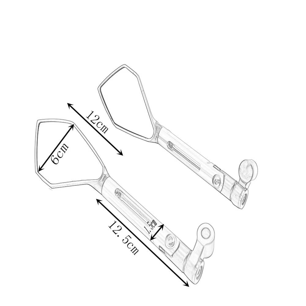 Мотоцикл CNC заднего вида зеркала для HONDA CB400 CB400SF CB125R CB250R CB1000R CBR1000RR CB650F CBR650F скутер