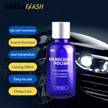 

JUNGLEFLASH 10ML Car Headlight Restoration Kit Repair Renewal Coating Anti Scratch Liquid Headlamp Polish Retreading Agent Spray