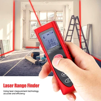 

60M 80M Laser Rangefinder Distance Meter Portable Backlight LCD Digital Laser Tape Measure Tool For Area Volume Range Finder