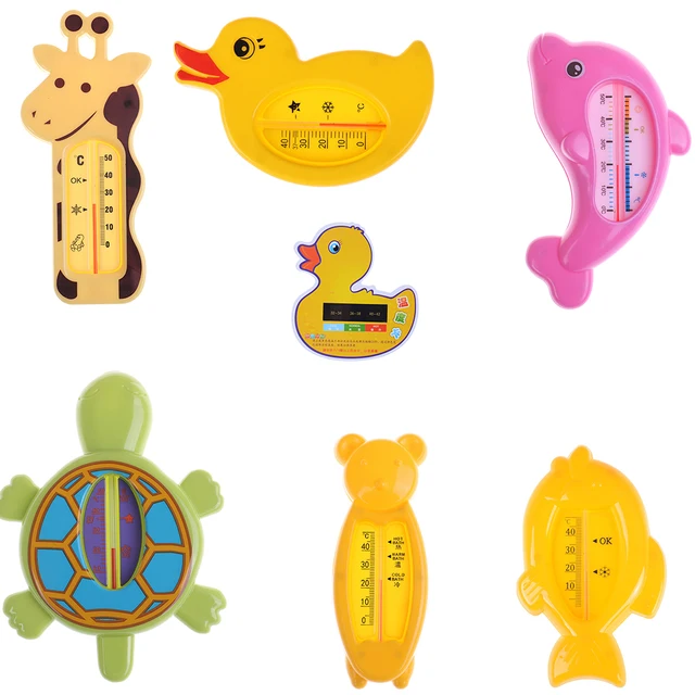 1pc Baby Bath Thermometer For Newborn Small Bear Fish Dolphin Duck