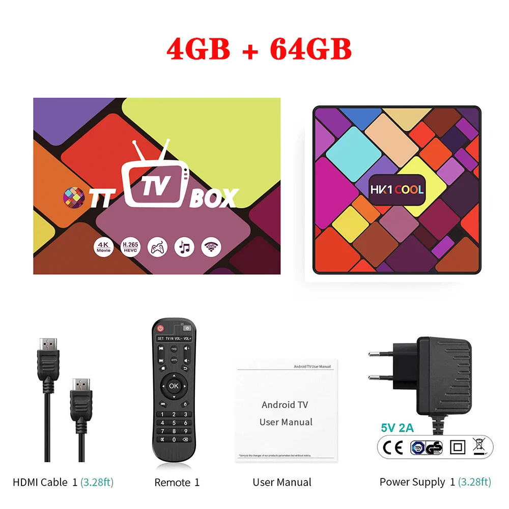HK1 Cool Android 9,0 tv Box 4 ГБ 128 ГБ USB3.0 BT4.0 1080P 5G wifi 4K телеприставка Поддержка Smart IP tv Netflix YouTube магазины Google - Цвет: 4G and 64G